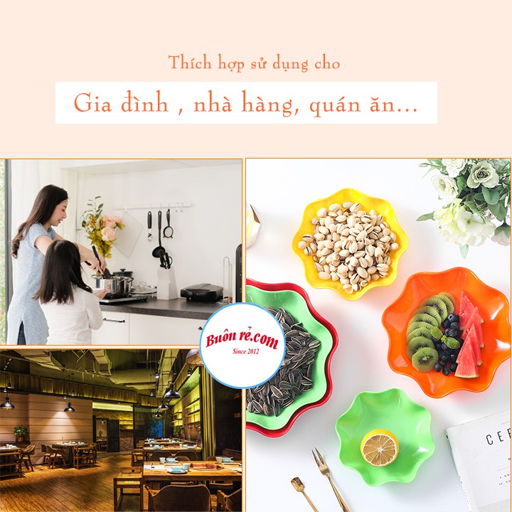 Đĩa tròn hoa nhựa Song Long – Đĩa nhựa đựng đồ ăn tiện lợi, nhỏ gọn, hữu ích  (MS: 2825-2826-2827) – Buôn rẻ 01362