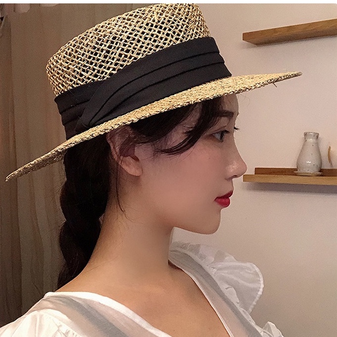 Mũ (nón) cói thưa cao cấp Gaucho Toquilla đi biển - ( Đóng hộp)