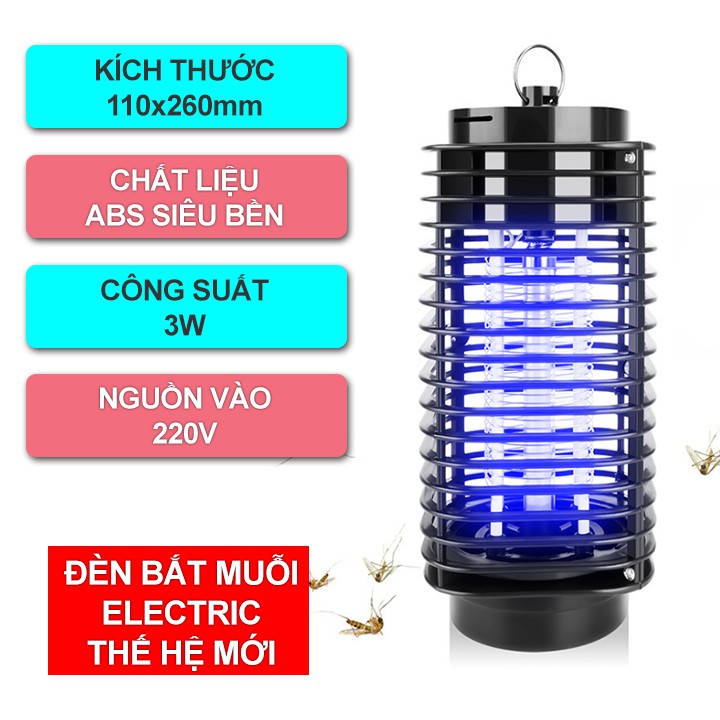 Đèn Bắt Muỗi, Bắt Côn Trùng Thông Minh Thế Hệ Mới Sử Dụng Đèn LED và Đầu Cắm USB Tiện Lợi