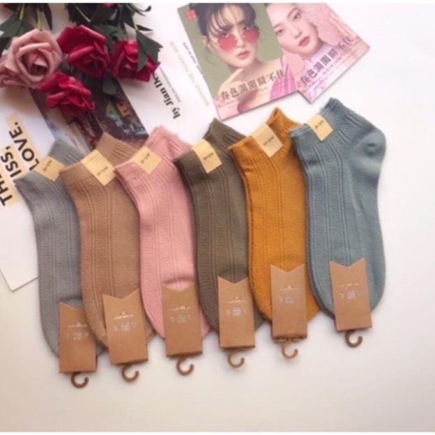 Sét 10 Đôi Tất Gân Len Hàn Quốc - LADY