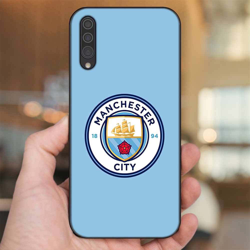 Ốp lưng Samsung A30S, A50, A50S, A70, A70S viền đen in hình Manchester City MC