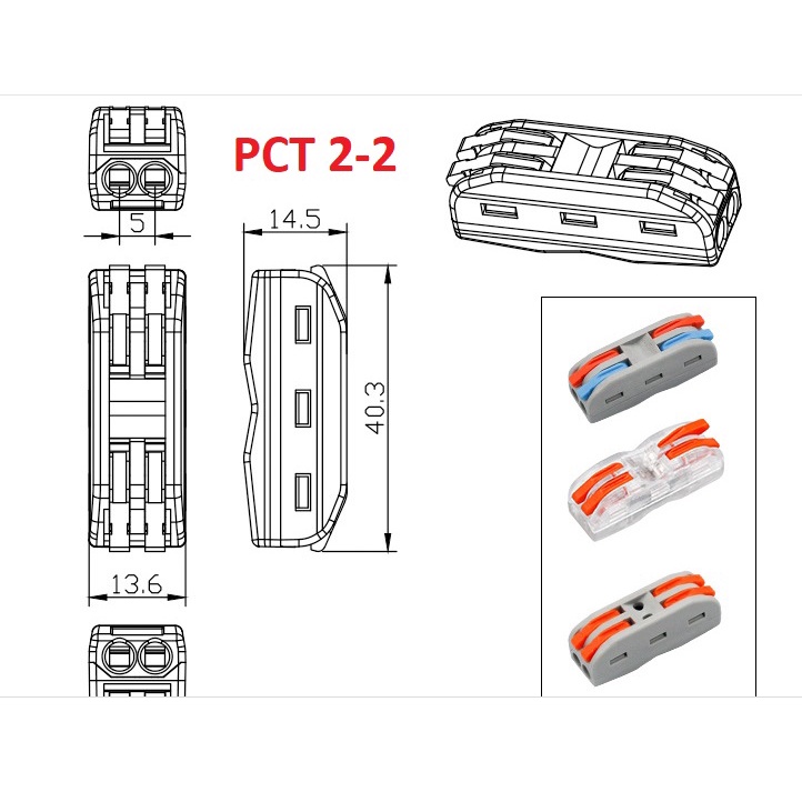 [Mã LIFE0704ALL giảm 10% đơn 50K] Đầu nối nhanh dây điện PCT