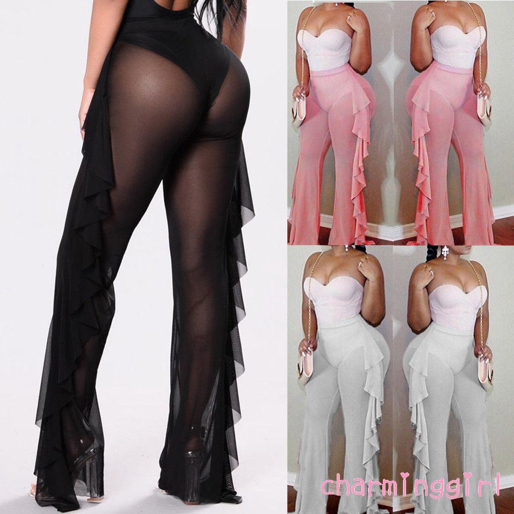 Quần Voan Dài Phối Lưới Thời Trang Thanh Lịch Dành Cho Nữ | BigBuy360 - bigbuy360.vn