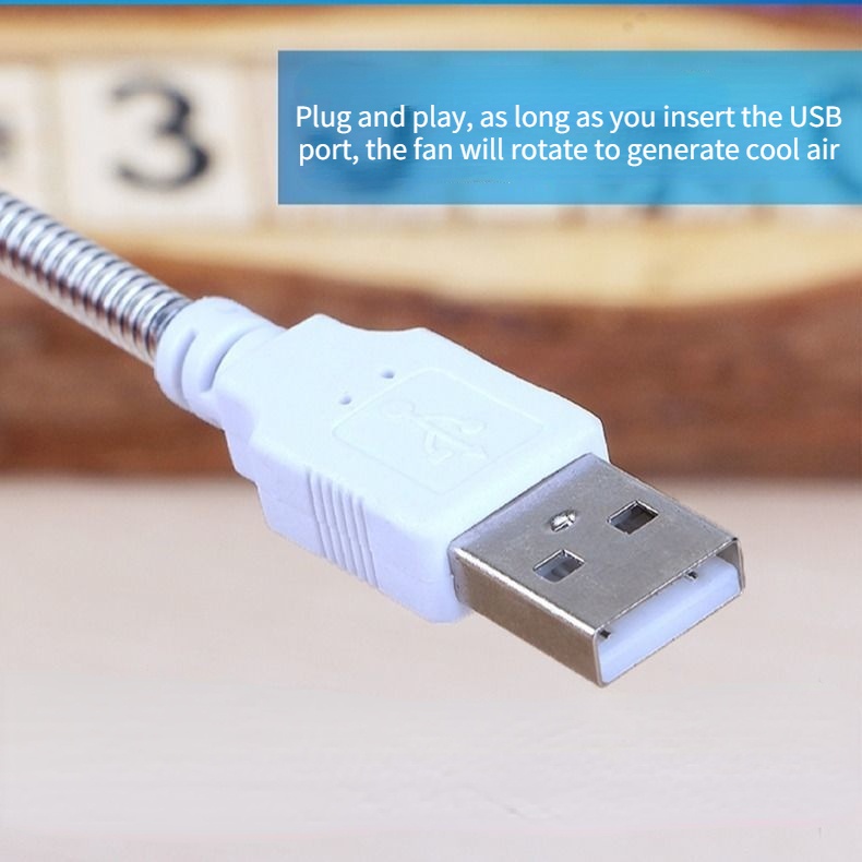 Quạt USB Mini Có Thể Điều Chỉnh Không Ồn Tiện Dụng Cho Laptop Notebook Máy Tính