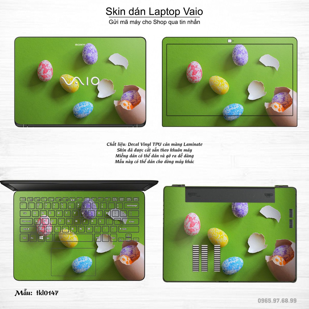 Skin dán Laptop Sony Vaio in hình thiết kế bộ 4