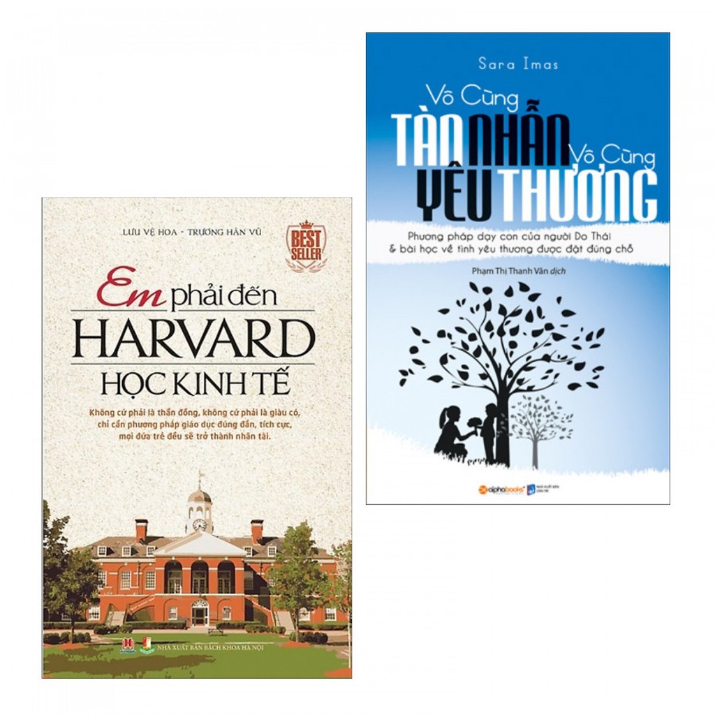 SÁCH - Combo Em Phải Đến Harvard Học Kinh Tế + Vô Cùng Tàn Nhẫn Vô Cùng Yêu Thương Tập 1 (Tặng Bookmark Giga)