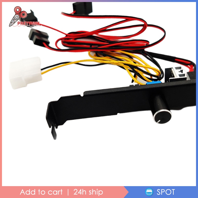Bộ Điều Chỉnh Tốc Độ Quạt Tản Nhiệt Máy Tính PC 3 8 Chiều 4Pin 3Pin Prettyia1