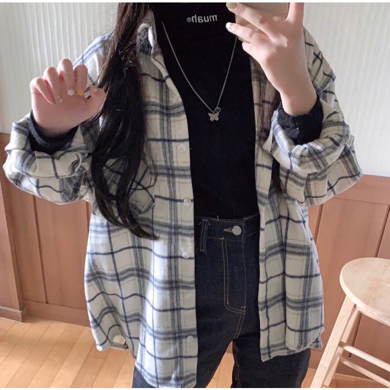 ÁO THUN CỔ LỌ THƯƠNG HIỆU MUAHMUAH HÀN QUỐC / STITCH TURTLE NECK