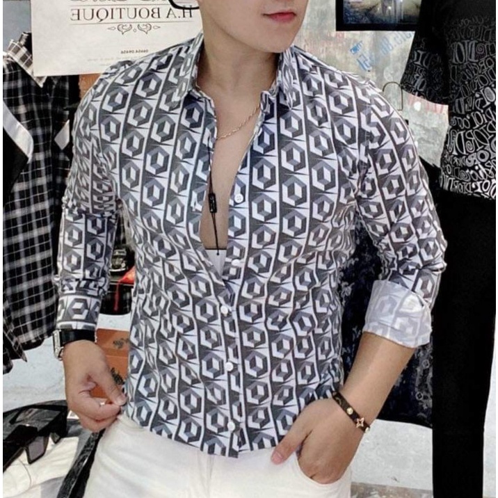 [SIÊU PHẨM]💥Áo sơ mi nam dài tay ❤️FREESHIP❤️ áo sơ mi kiểu hàn quốc họa tiết đẹp vải lụa thoáng mát | BigBuy360 - bigbuy360.vn