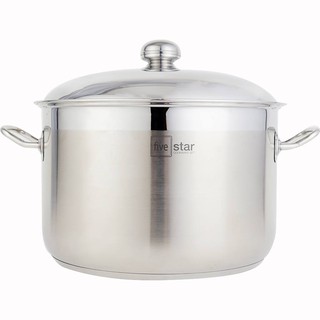 Nồi luộc bánh trưng Inox 304 Fivestar Tân Hợp Thành 20 lít dùng bếp từ