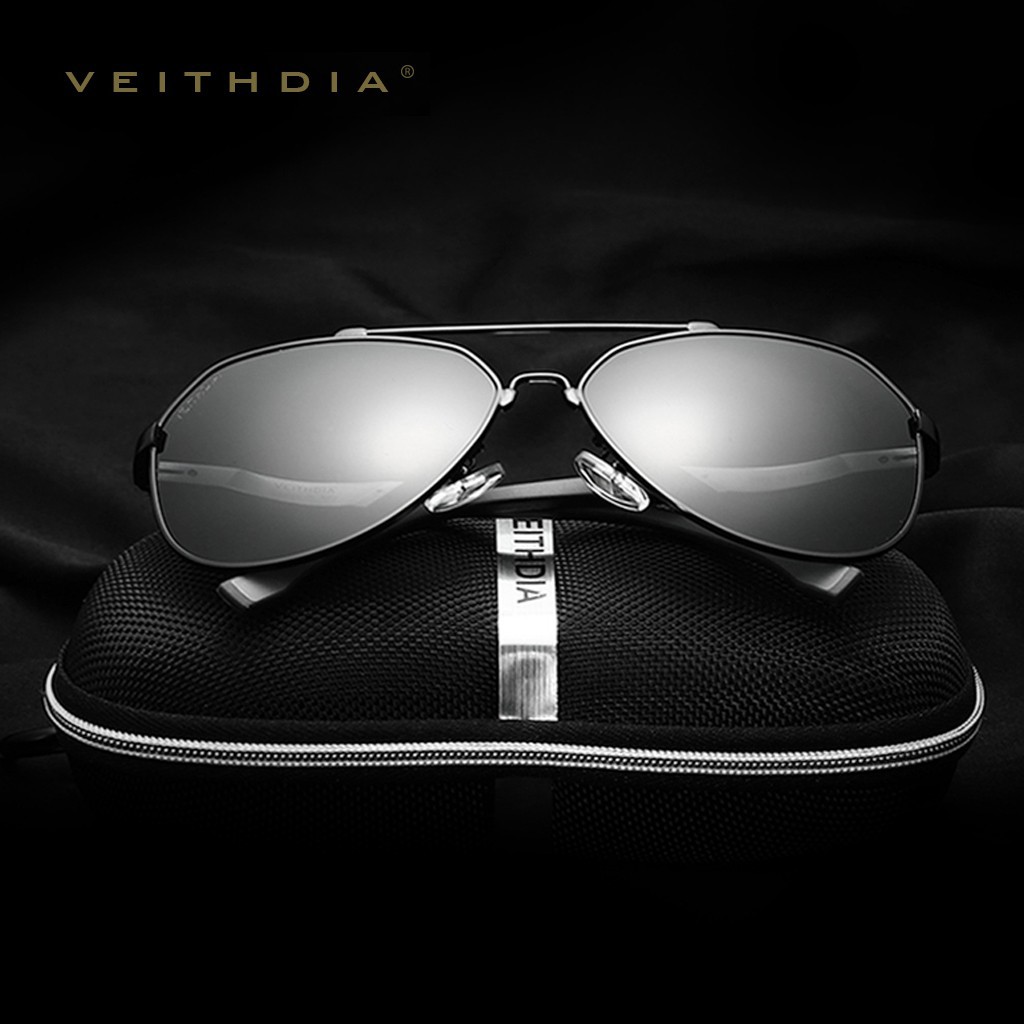 VEITHDIA Aluminium Magnesium Sunglasses Polarized Eyewear Sun Glasses Men 2019 Design Goggle Eyewear Accessories shades