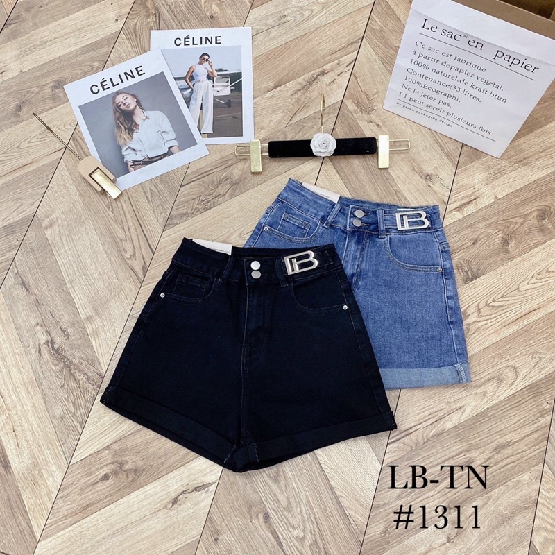 Quần short jean cạp B