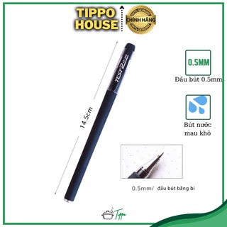 Bút Bi Nước 0.5mm Cao Cấp - Nét Thanh Mảnh, Chữ Đẹp - Mực Mau Khô - Không Phai Màu - Sử Dụng Cho Học Tập, Công Sở