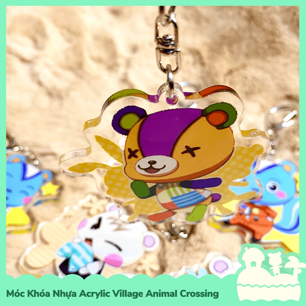 [Sẵn VN - NowShip] Móc Khóa Keychain Acrylic Nhựa Trong Nhân Vật Game Animal Crossing Horizons Nintendo Big Cute