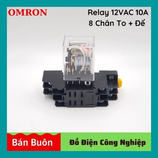 Relay omron 12v 8 chân, rơ le trung gian 12v