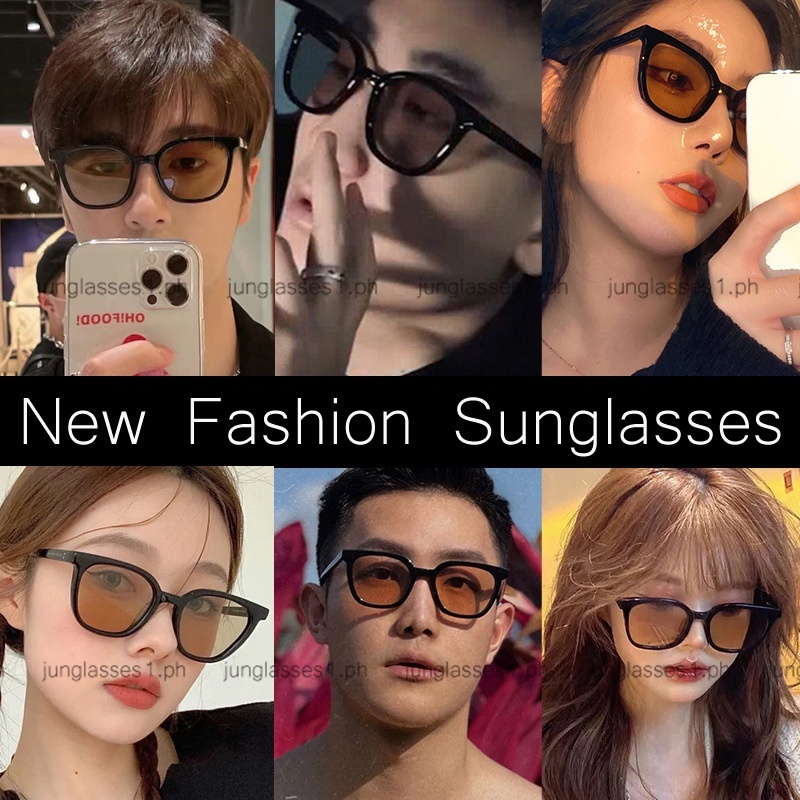 Kính Mát Gọng Vuông Màu Nâu Đen Thời Trang Mới GM