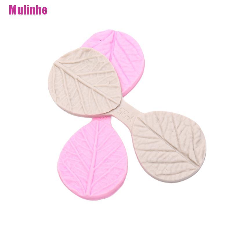 Khuôn Silicone Làm Bánh Hình Hai Chiếc Lá DIY