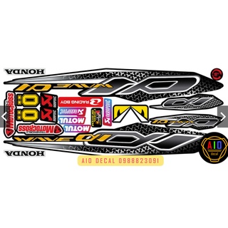 [Loại 1] Tem Rời Wave 110cc Xanh Trắng (2017-2021)- Ảnh Thật (Decal Wave) (Tem xe Wave)
