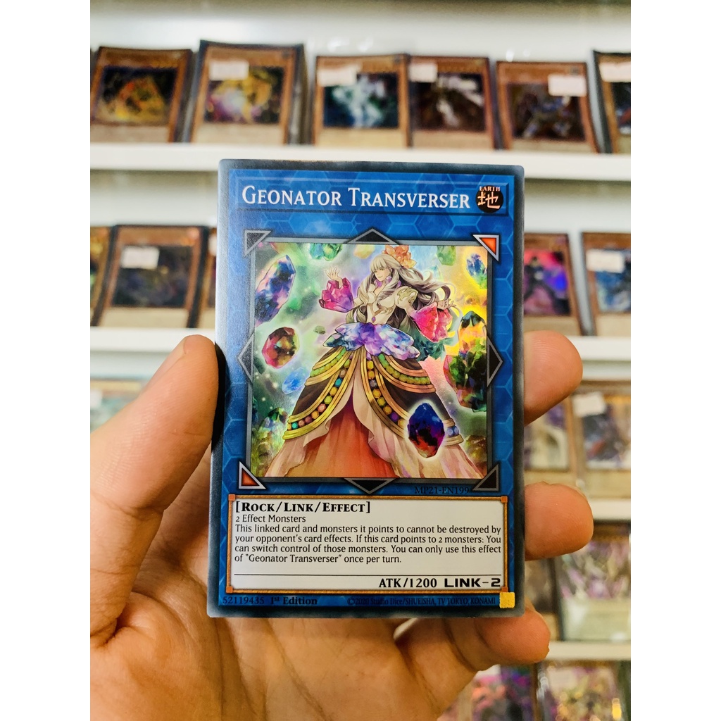 Thẻ Bài Lẻ YugiOh! Mã MP21-EN199 - Geonator Transverser - Super Rare - 1st Edition