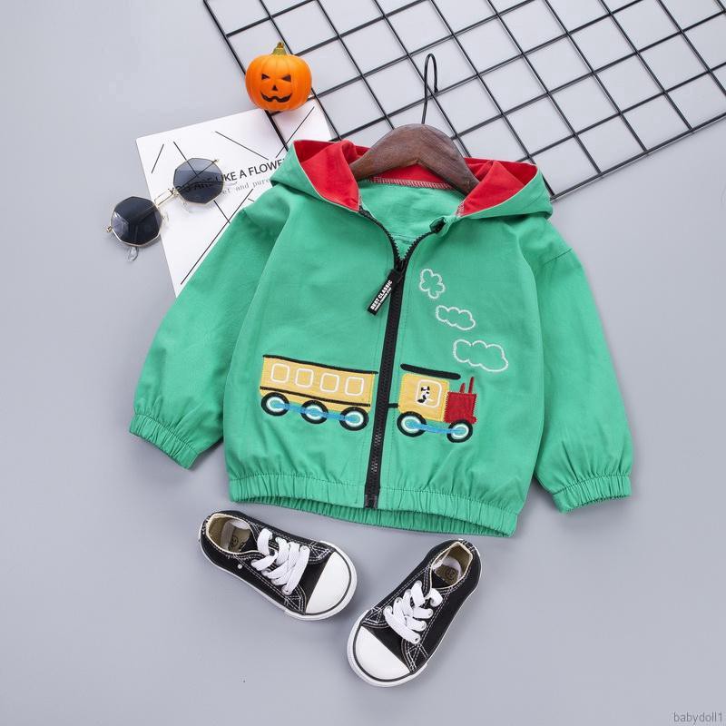 Áo khoác hoodie hình búp bê hoạt hình cho bé trai