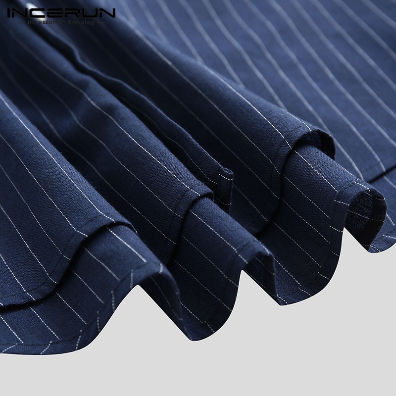 Áo Sơ Mi Nam Tay 3/4 Kẻ Sọc Thời Trang