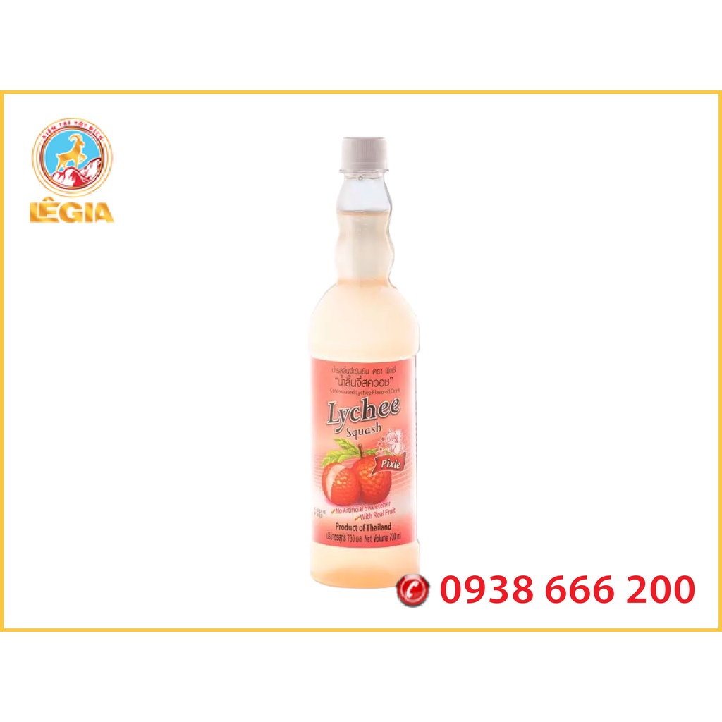 SIRO PIXIE VẢI 730ML - PIXIE LYCHEE SYRUP