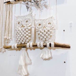 Cú treo macrame may mắn