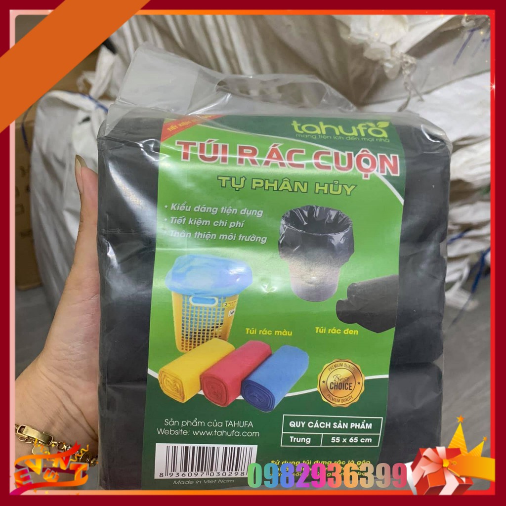 Combo 3 Cuộn Túi Đựng Rác Tự Phân Hủy Sinh Học – Túi Rác Tự Hủy HDPE ( 1 Kg )