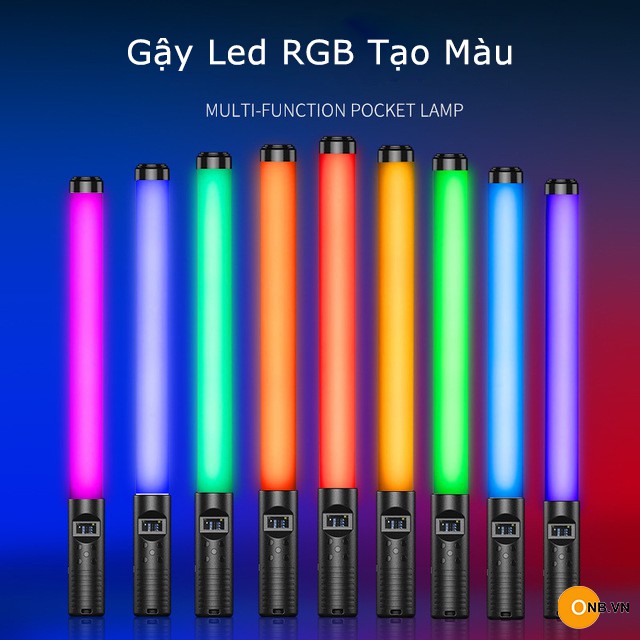 Led Light Stick RGB - Gậy Led 50cm chỉnh màu, độ K BH 1T