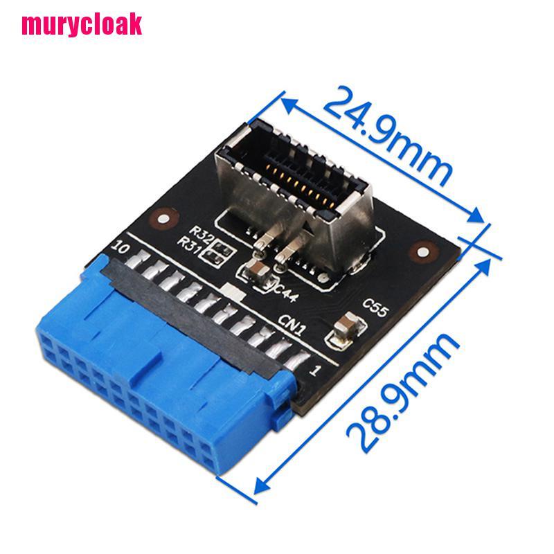 【mur】USB3.0 To USB 3.1 Type C front Type E Adapter 20pin to 19pin Expansion Module