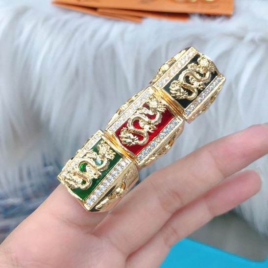 Nhẫn Nam Khắc Rồng Trên Đá HN5807 - Lên Hình Cực Sang