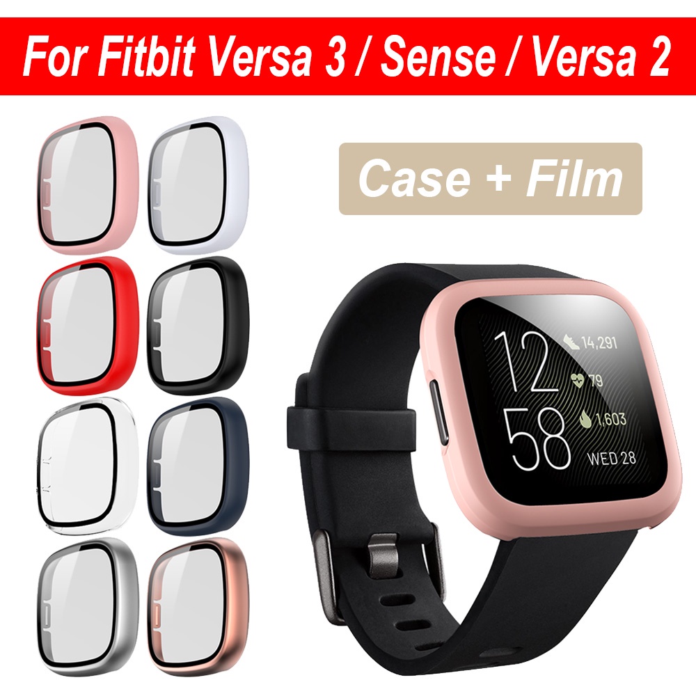 Miếng Dán Màn Hình Cho Đồng Hồ Thông Minh Fitbit Versa 3 / Sense / Versa 2 Kèm Phụ Kiện
