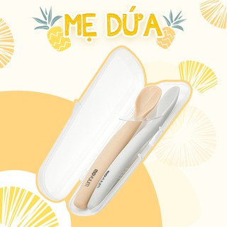 Thìa ăn dặm Silicon cao cấp Moyuum Hàn quốc cho bé giúp bé ăn dặm dễ dàng, ngon miệng