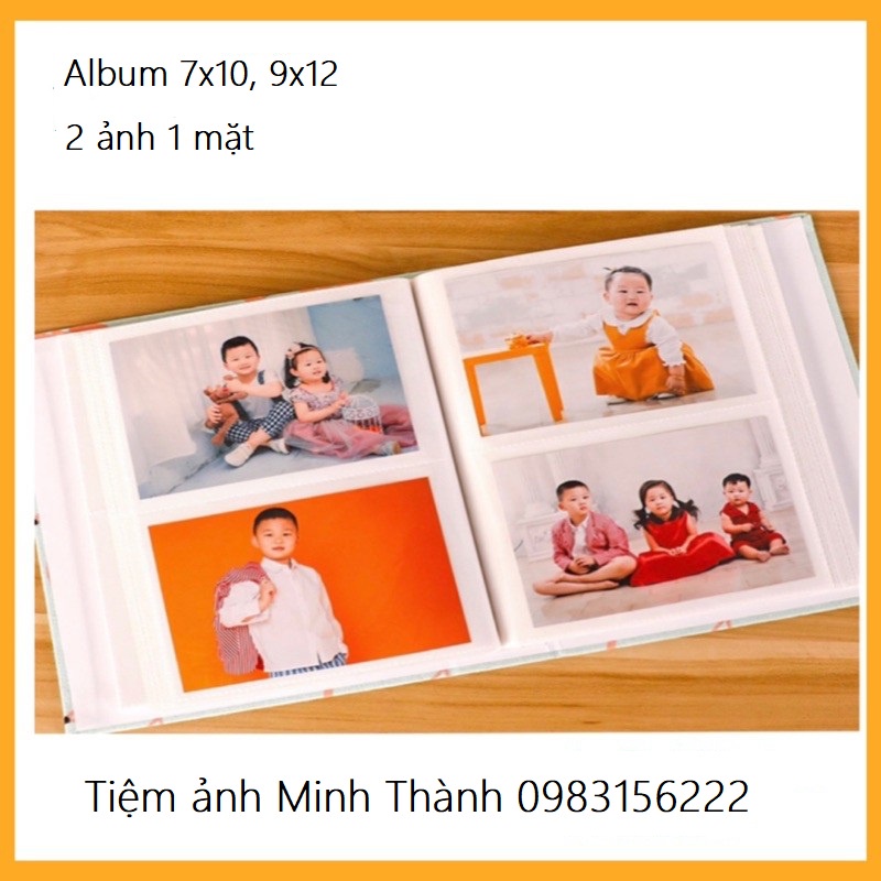 Album đựng ảnh 6x9, 9x13, 10x15, 13x18 đựng được 100-200 tấm vintage bìa cứng siêu đẹp tại Tiệm ảnh Minh Thành