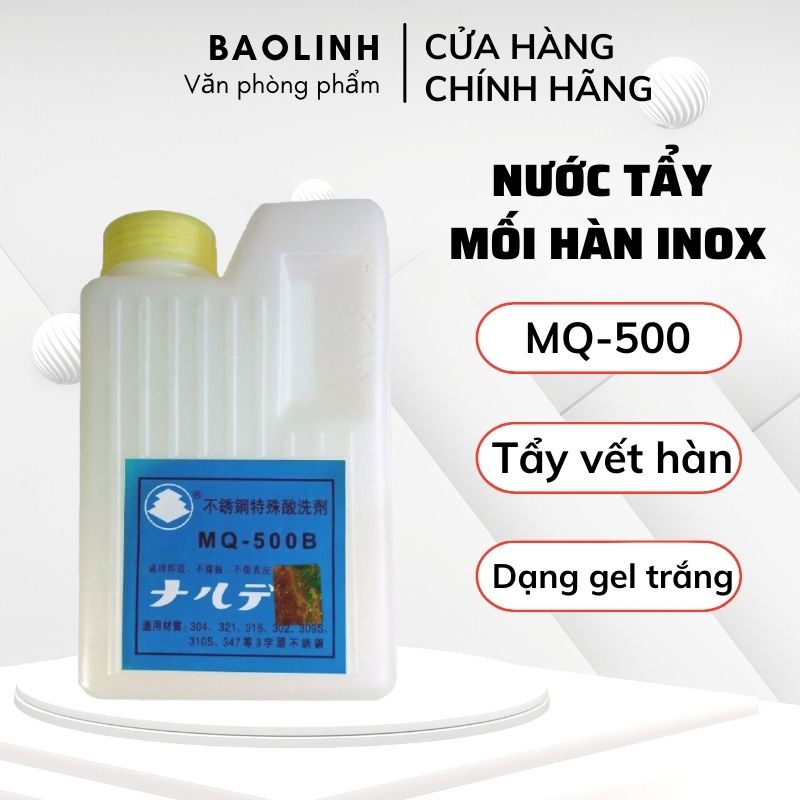 Nước Tẩy Mối Hàn Inox MQ-500 - Dung Dịch Tẩy Rửa Mối Hàn Hàng Chính Hãng Loại 1 Hộp 1KG - vanphongpham.baolinh