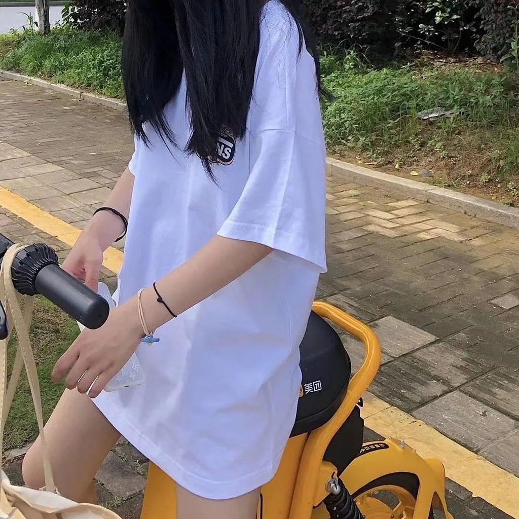 Áo thun dáng rộng tay lỡ thời trang dành cho nữ