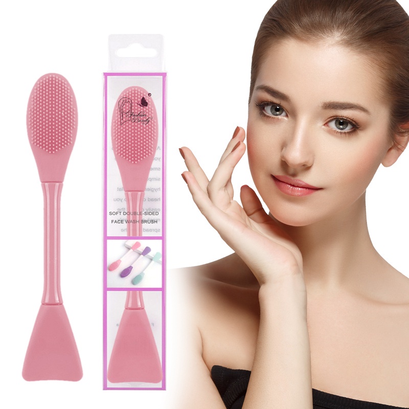 Cọ silicon hai đầu mềm dùng để tán mặt nạ chăm sóc da | BigBuy360 - bigbuy360.vn