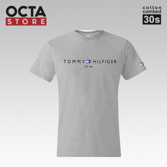 Áo Thun Tay Ngắn In Chữ 30s Distro Tommy Hilfiger Cho Nam Và Nữ