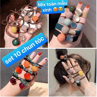 Combo 10c chun buộc tóc nữ siêu xinh mẫu mới