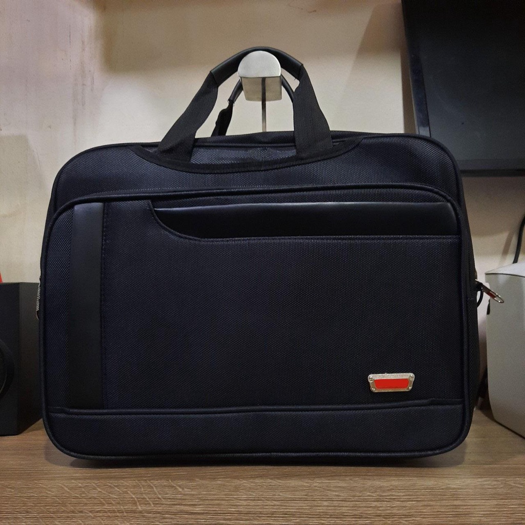 Cặp học sinh đa năng đeo chéo balo 17 inch chất Dù Xốp Thái viền da Kẹp lề cao cấp H1991 {DEAL SỐC}