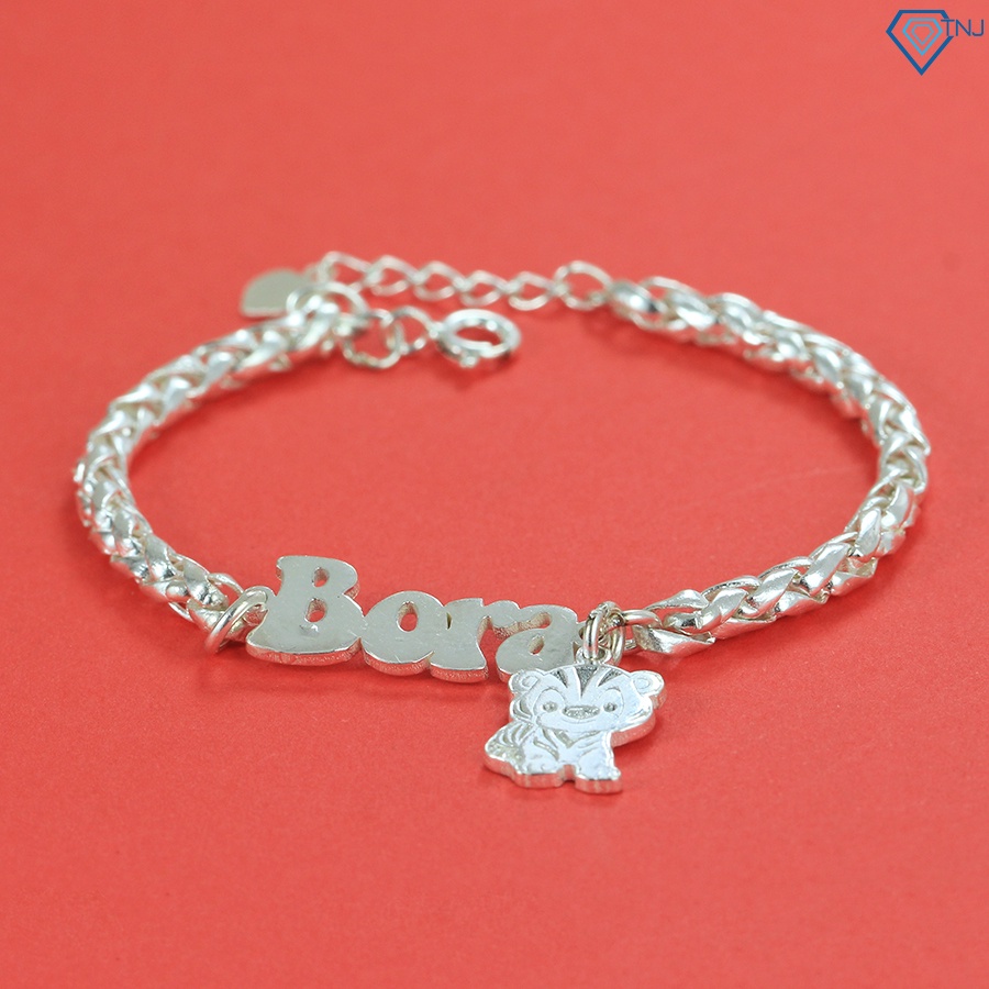 Vòng bạc cho bé khắc tên theo yêu cầu LTT0084 Trang Sức TNJ