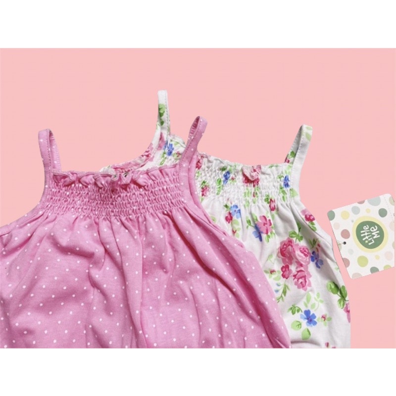 Set 2 body đùi Little me xuất dư cho bé gái 3-24m