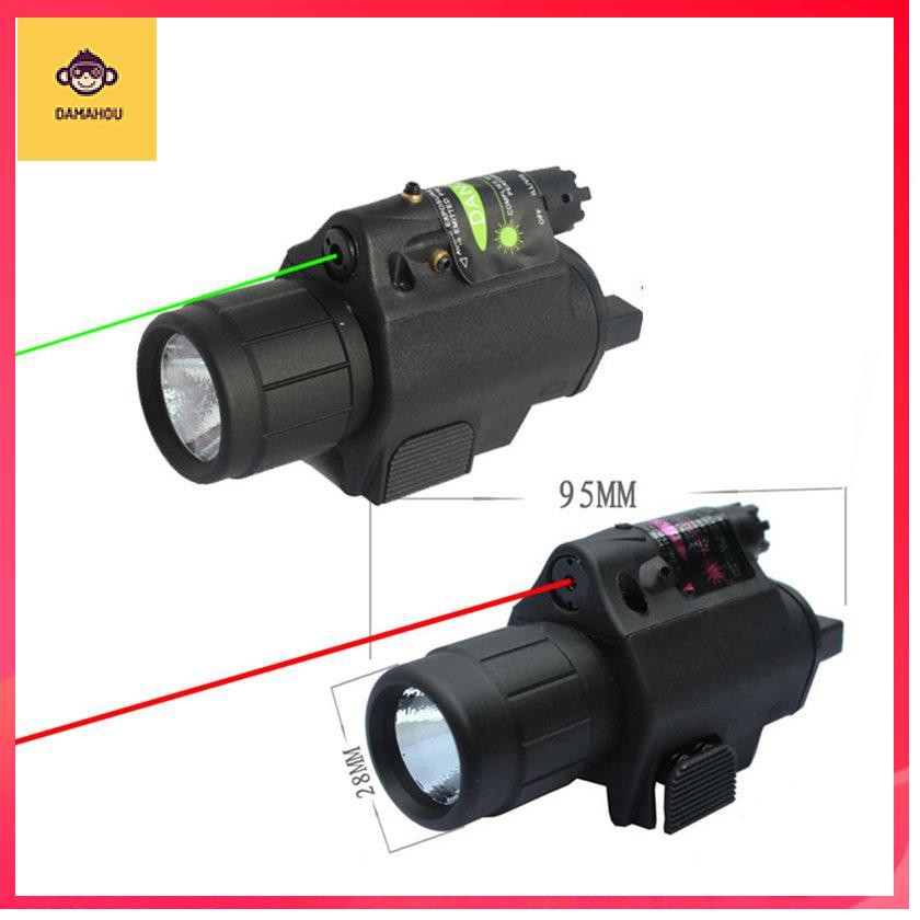 【Trong kho】Combo 2 trong 1 200 Lumen Chiến thuật Đèn pin LED chiến thuật + Combo Laser đỏ