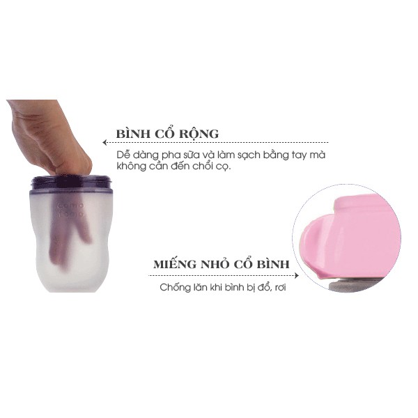 BÌNH SỮA COMOTOMO (Tách từ set 2 bình) - HÀNG CÔNG TY