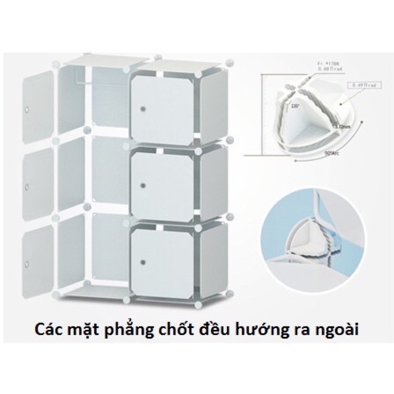 “SALE SỐC” TỦ GIÀY LẮP GHÉP 20 ô chia ngăn ( tặng kèm móc sườn treo đồ)