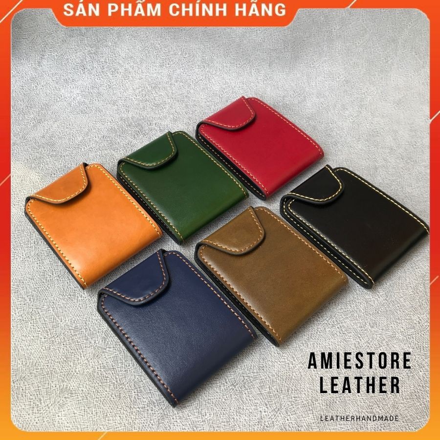 Ví Sen Da Bò - Da Pullup Cao Cấp - AmieStore
