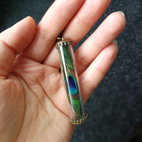 Dây Chuyền Mặt Lông Công Thời Trang