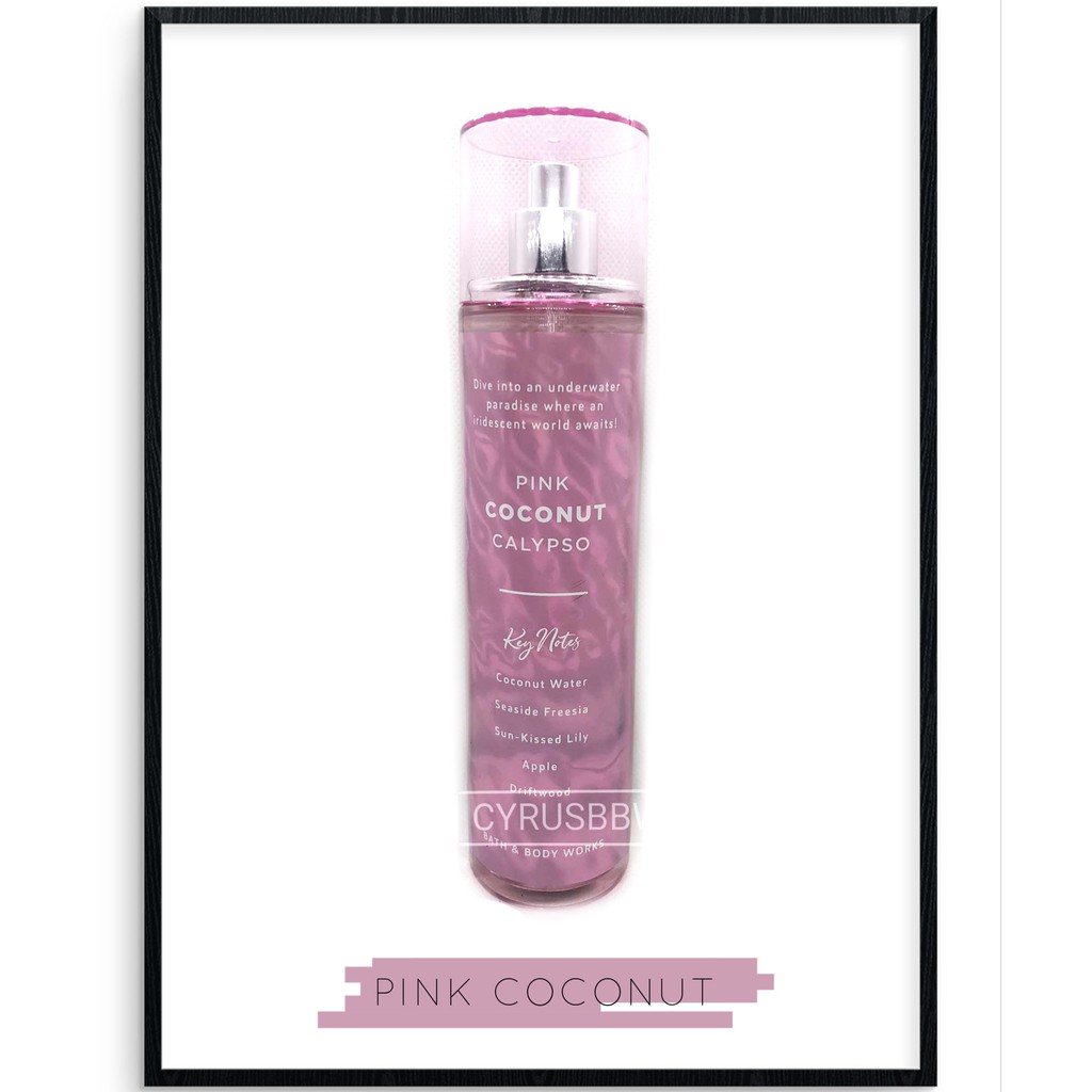 Bộ Sản Phẩm Mist Xịt Toàn Thân, Gel Tắm, Lotion Bath & Body Works Pink Coconut Calypso Từ Mỹ | BigBuy360 - bigbuy360.vn