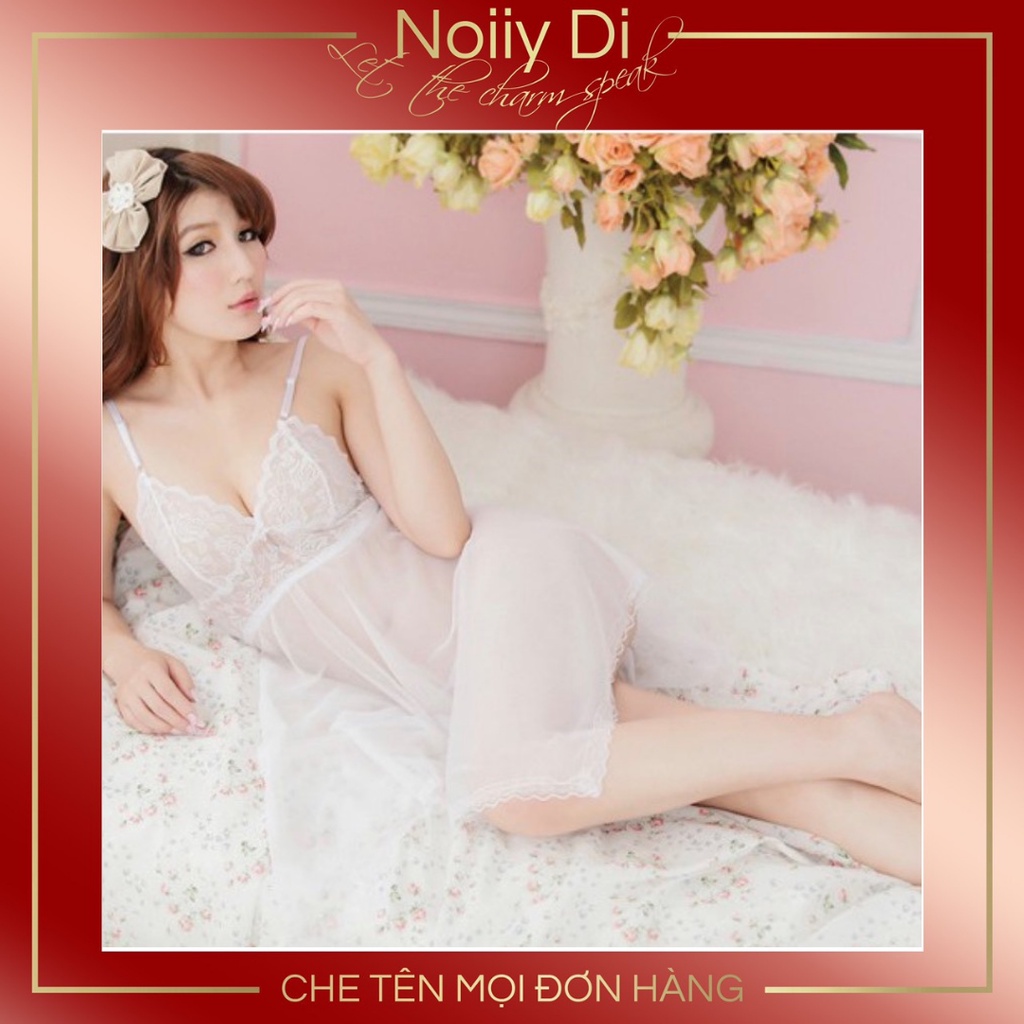 Đầm Ngủ Sexy 2 Dây Gợi Cảm Xuyên Thấu. Váy Ngủ Sexy Mỏng Kèm Quần Lọt Khe. Mã 007 | BigBuy360 - bigbuy360.vn