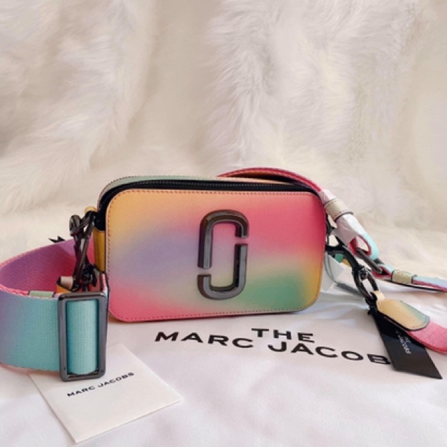 Túi Marc Jacobs Snapshot chính hãng cầu vồng siêu xinh